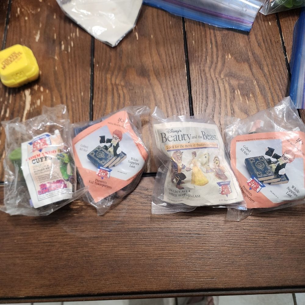 Vintage 1990s Burger King Toys Lot Of 4 New